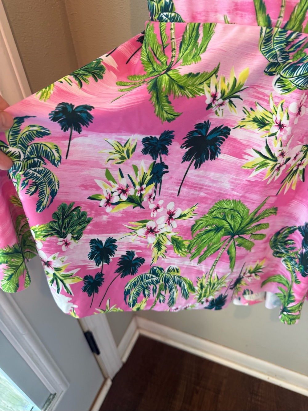Torrid Pink Floral One-Piece Swim Dress - Picture 4 of 9